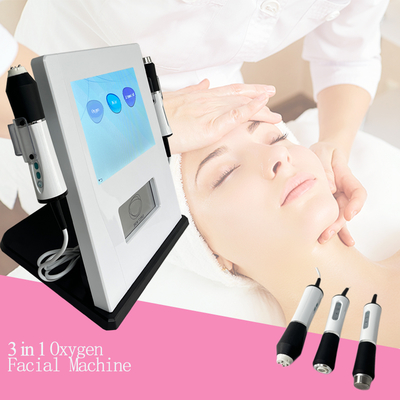 3 in 1 Oxygen Facial Machine with RF and Ultrasonic 5-30Hz for Skin Tightening