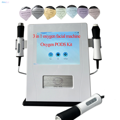CO2 Oxygen Facial Machine with 6 Pods for Wrinkle Removal Skin Rejuvenation